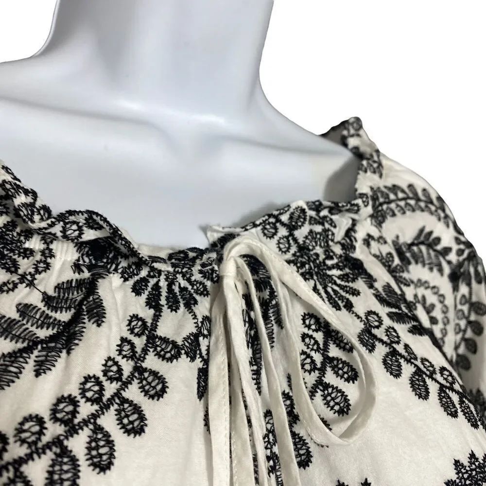 Sam Edelman Embroidered Shift Dress Size 6 - Picture 6 of 12